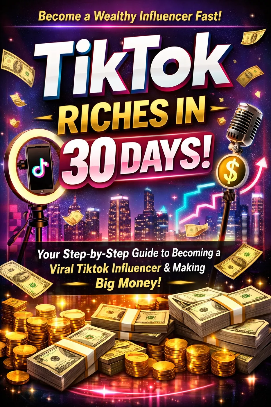 TikTok Riches in 30 Days cover design